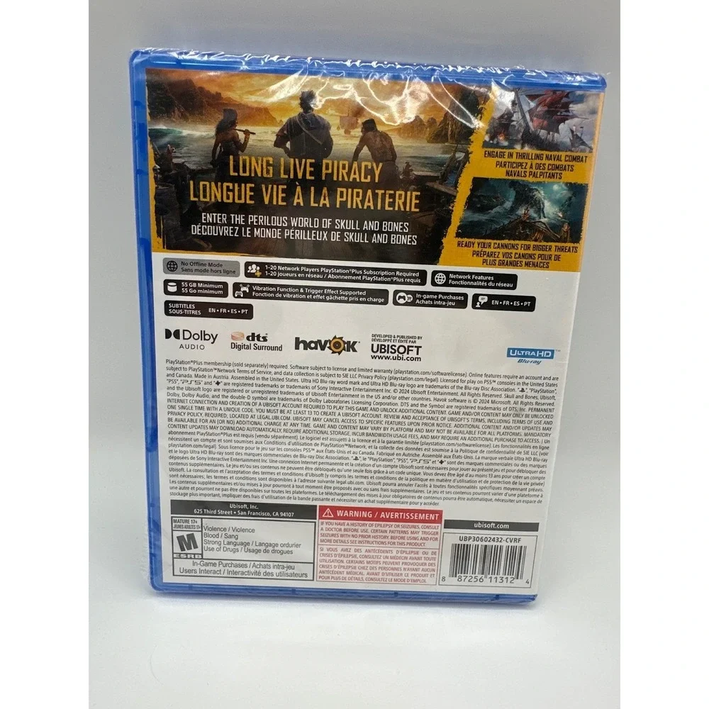 PS5 Playstation 5 Skull and Bones New And Sealed